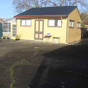 An outbuilding at the former Hillcrest Children's Home
